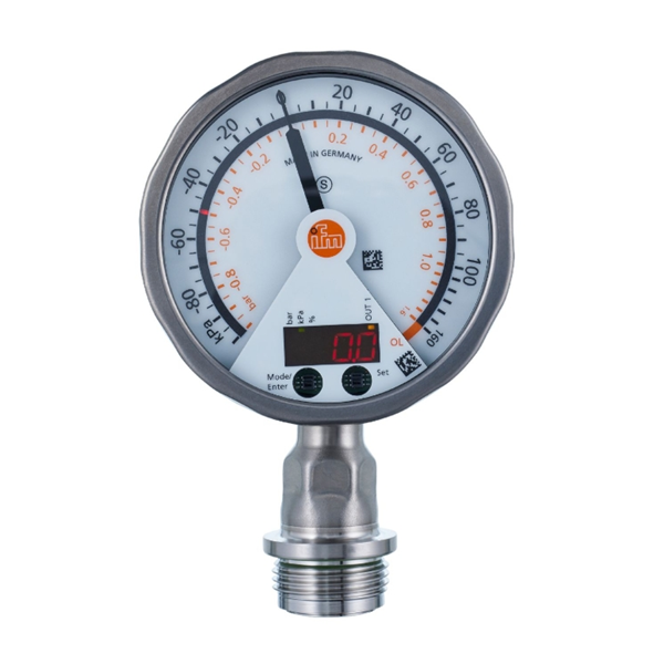 德國IFM易福門帶模擬顯示屏的齊平式壓力傳感器PG2431 PG-250-REB12-MFRKG/US/ /P