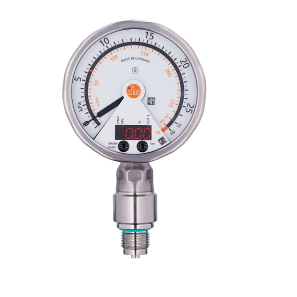 德國IFM易福門帶模擬顯示屏的齊平式壓力傳感器PG2431 PG-250-REB12-MFRKG/US/ /P