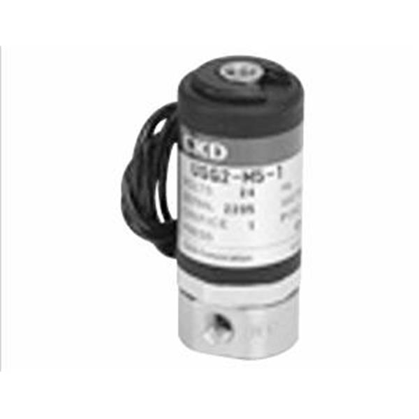 CKD喜開理多種流體小型直動式2通電磁閥USG2-M5-2-AC200V